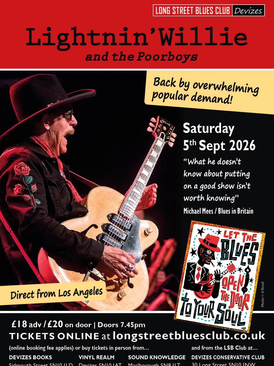 Lightnin’ Willie and the Poorboys Opens New Season at Long Street Blues&nbsp;Club
