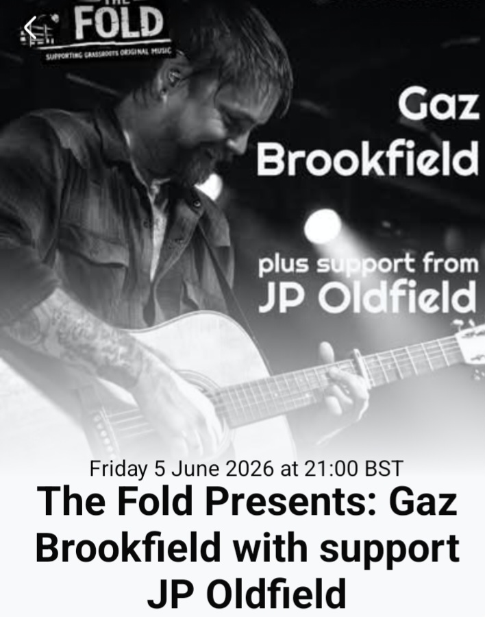 Folding back… J.P. Oldfield & Gaz Brookfield, The Fold, Devizes, Friday 5th June&nbsp;2026