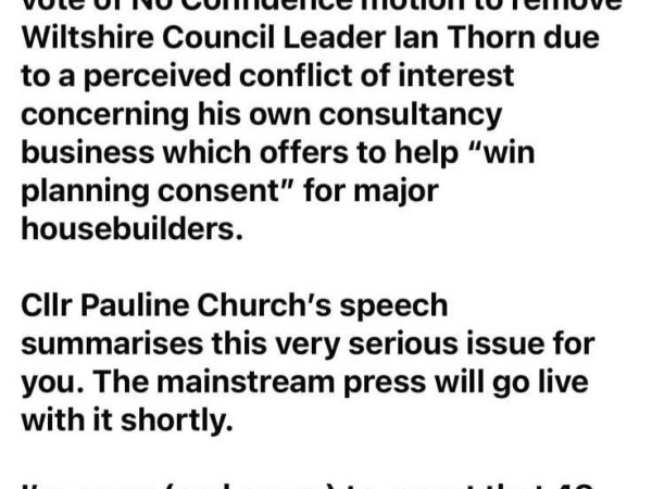 Thorn in Conservative Wiltshire Councillors’ Side; The Munster Show Must Go&nbsp;On!